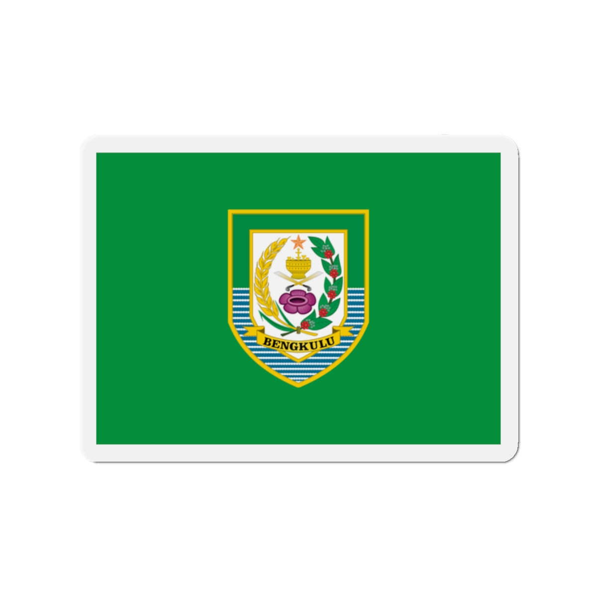 Flag of Bengkulu Indonesia - Die-Cut Magnet-2" x 2"-The Sticker Space