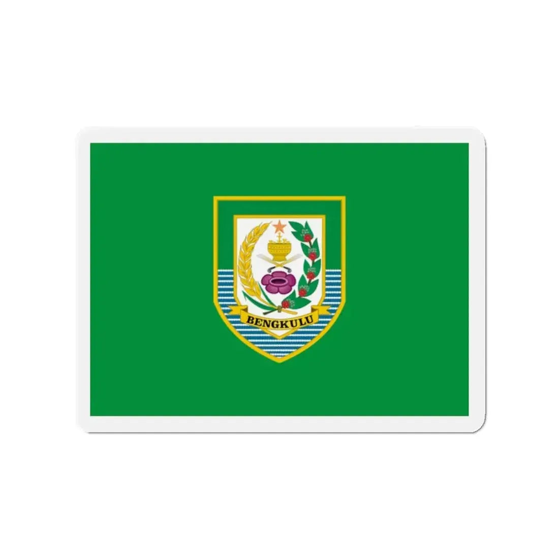 Flag of Bengkulu Indonesia - Refrigerator Magnet 2 Inch - The Sticker Space