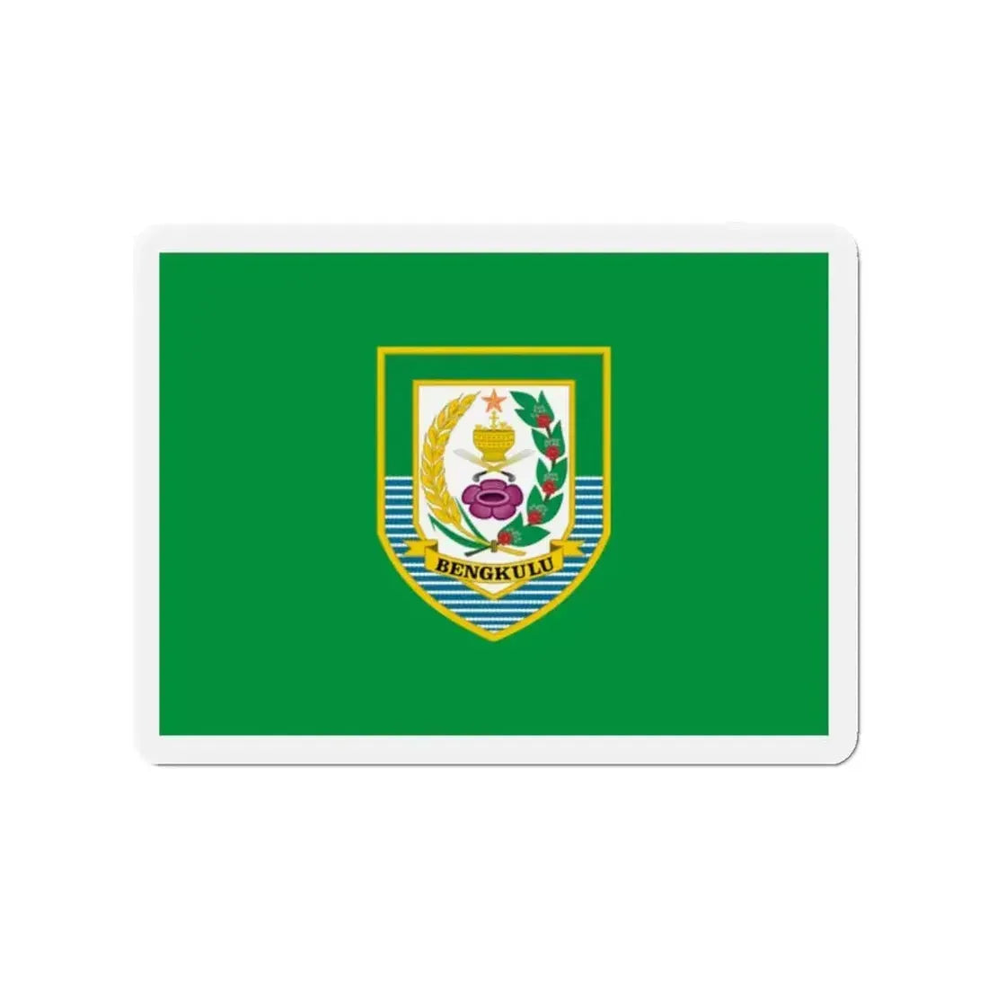 Flag of Bengkulu Indonesia - Refrigerator Magnet - The Sticker Space