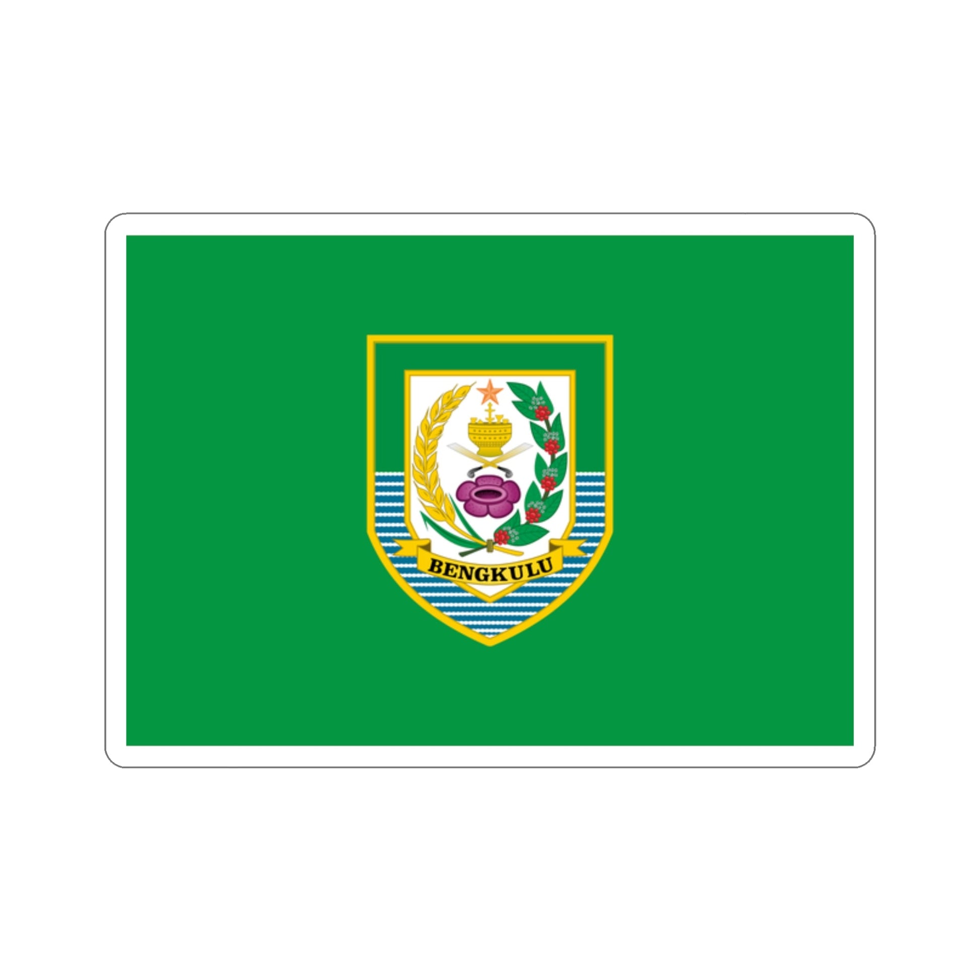 Flag of Bengkulu Indonesia STICKER Vinyl Die-Cut Decal-2 Inch-The Sticker Space