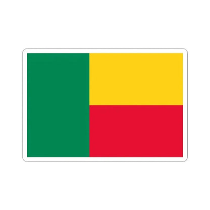 Flag of Benin (Benin) STICKER Vinyl Kiss-Cut Decal 3 Inch White - The Sticker Space