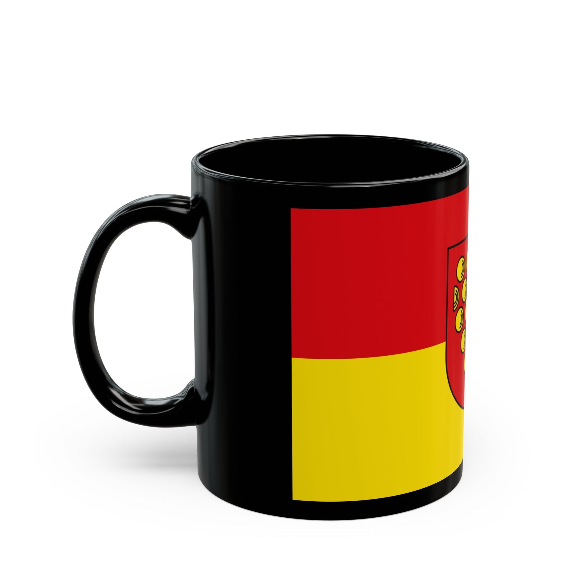 Flag of Bentheim Germany - Black Coffee Mug-The Sticker Space