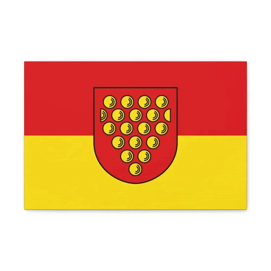 Flag of Bentheim Germany - Canvas Wall Art 18″ x 12″ 1.25" - The Sticker Space