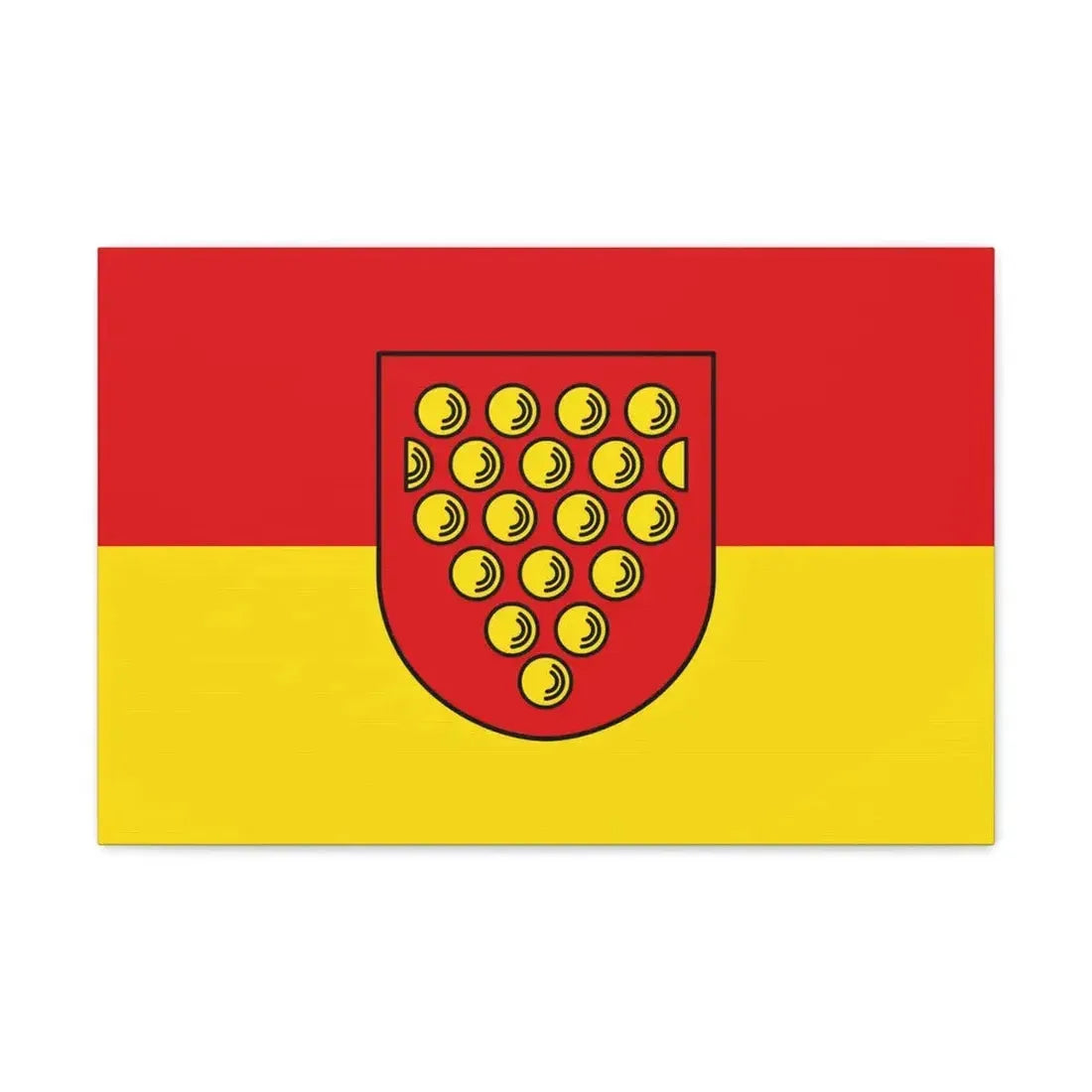 Flag of Bentheim Germany - Canvas Wall Art 24″ x 16″ 1.25" - The Sticker Space