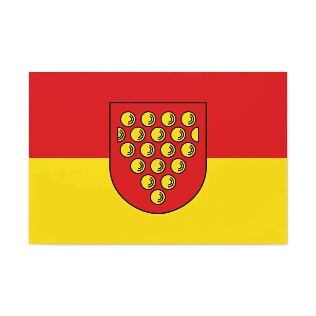 Flag of Bentheim Germany - Canvas Wall Art - The Sticker Space