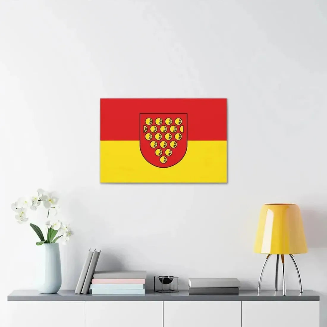 Flag of Bentheim Germany - Canvas Wall Art - The Sticker Space