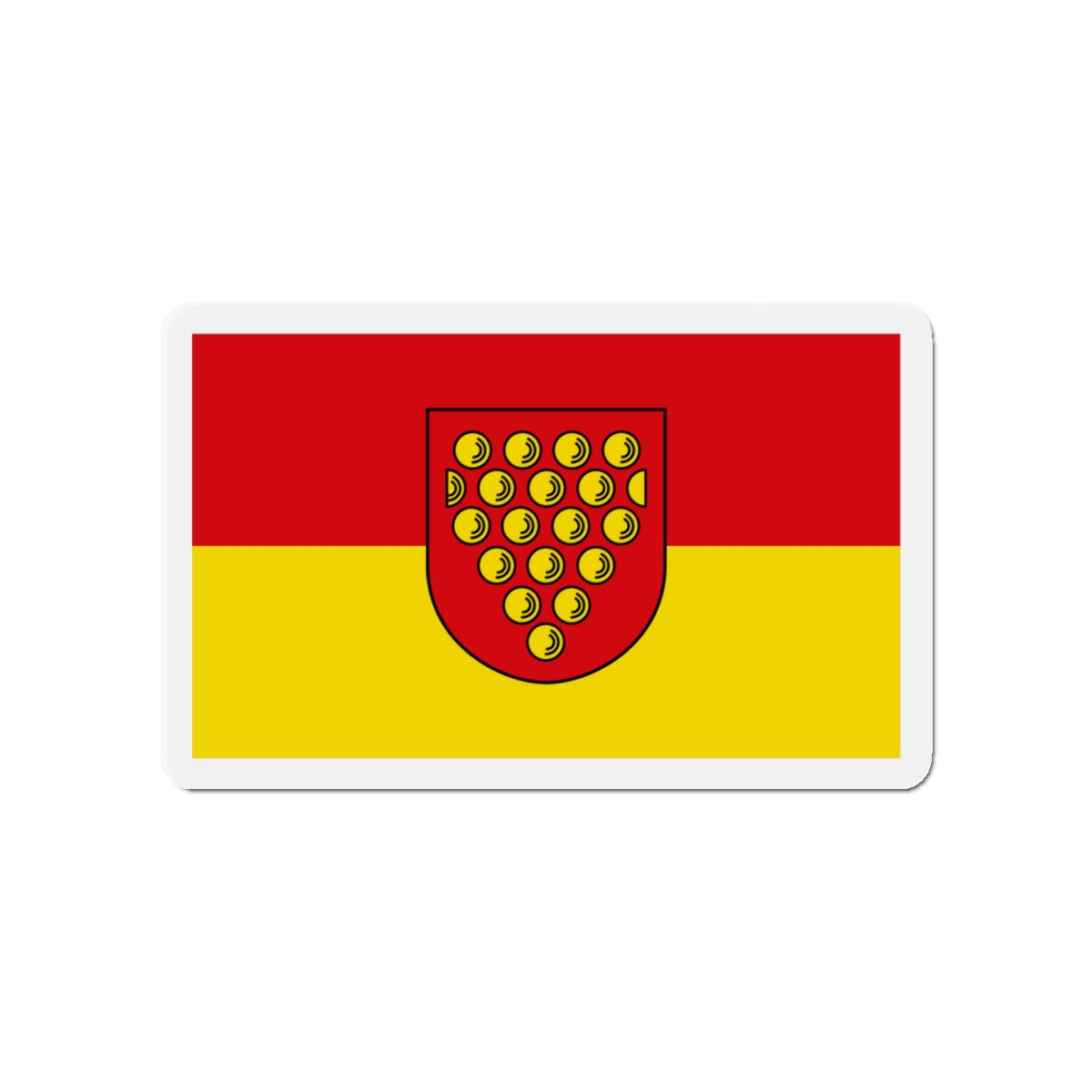 Flag of Bentheim Germany - Die-Cut Magnet-4" x 4"-The Sticker Space