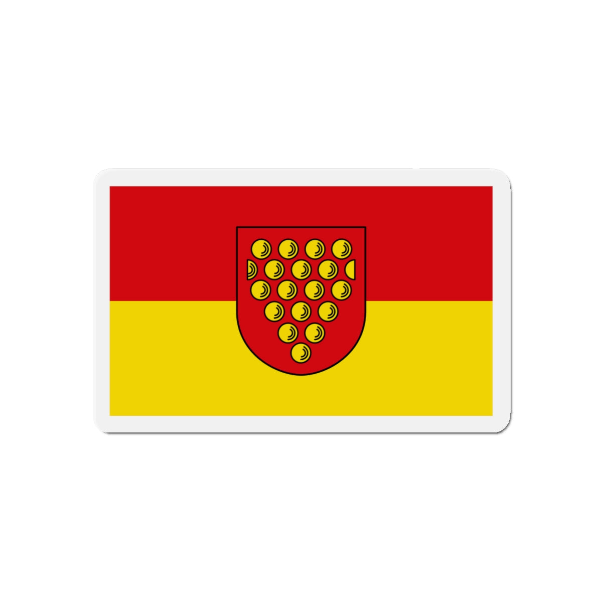 Flag of Bentheim Germany - Die-Cut Magnet-5" x 5"-The Sticker Space