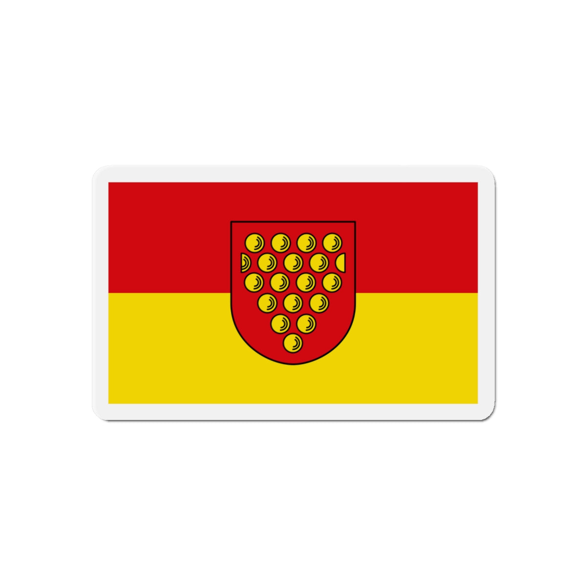 Flag of Bentheim Germany - Die-Cut Magnet-6 × 6"-The Sticker Space