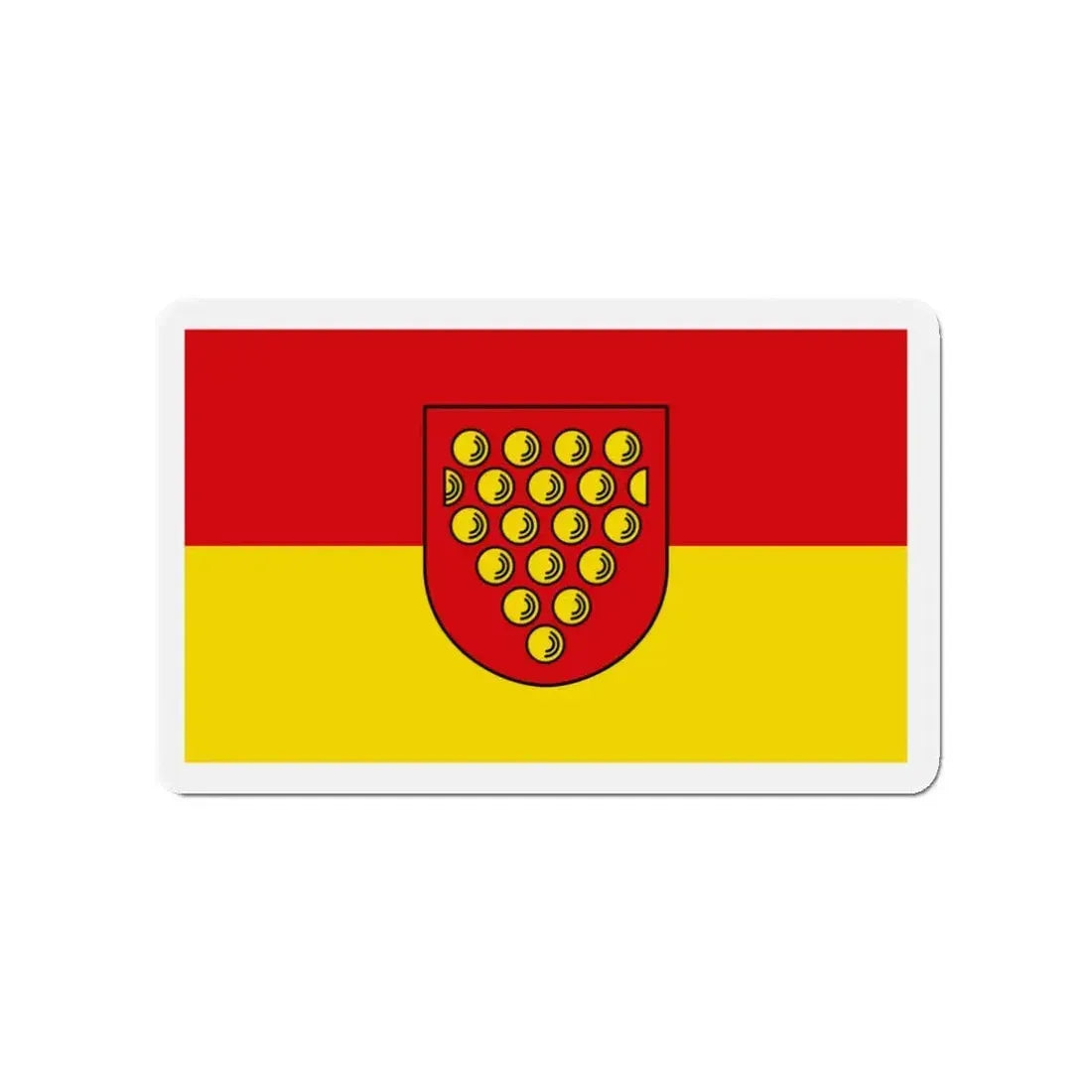Flag of Bentheim Germany - Refrigerator Magnet 3 Inch - The Sticker Space
