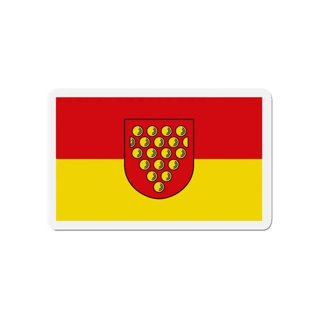 Flag of Bentheim Germany - Refrigerator Magnet 4 Inch - The Sticker Space