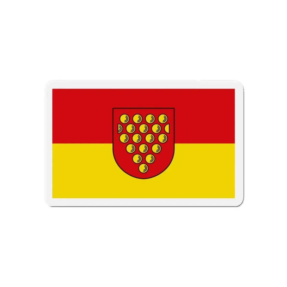 Flag of Bentheim Germany - Refrigerator Magnet 5 Inch - The Sticker Space
