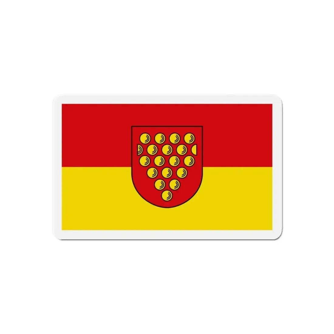Flag of Bentheim Germany - Refrigerator Magnet 6 Inch - The Sticker Space