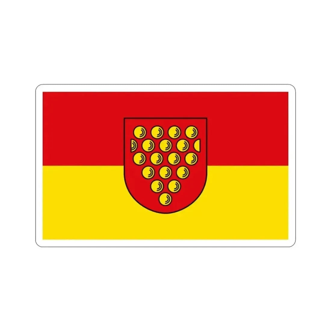 Flag of Bentheim Germany STICKER Vinyl Die-Cut Decal 2 Inch - The Sticker Space