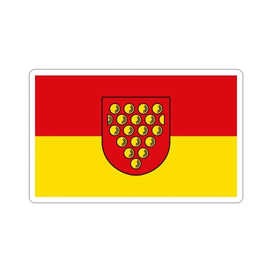 Flag of Bentheim Germany STICKER Vinyl Die-Cut Decal 2 Inch - The Sticker Space