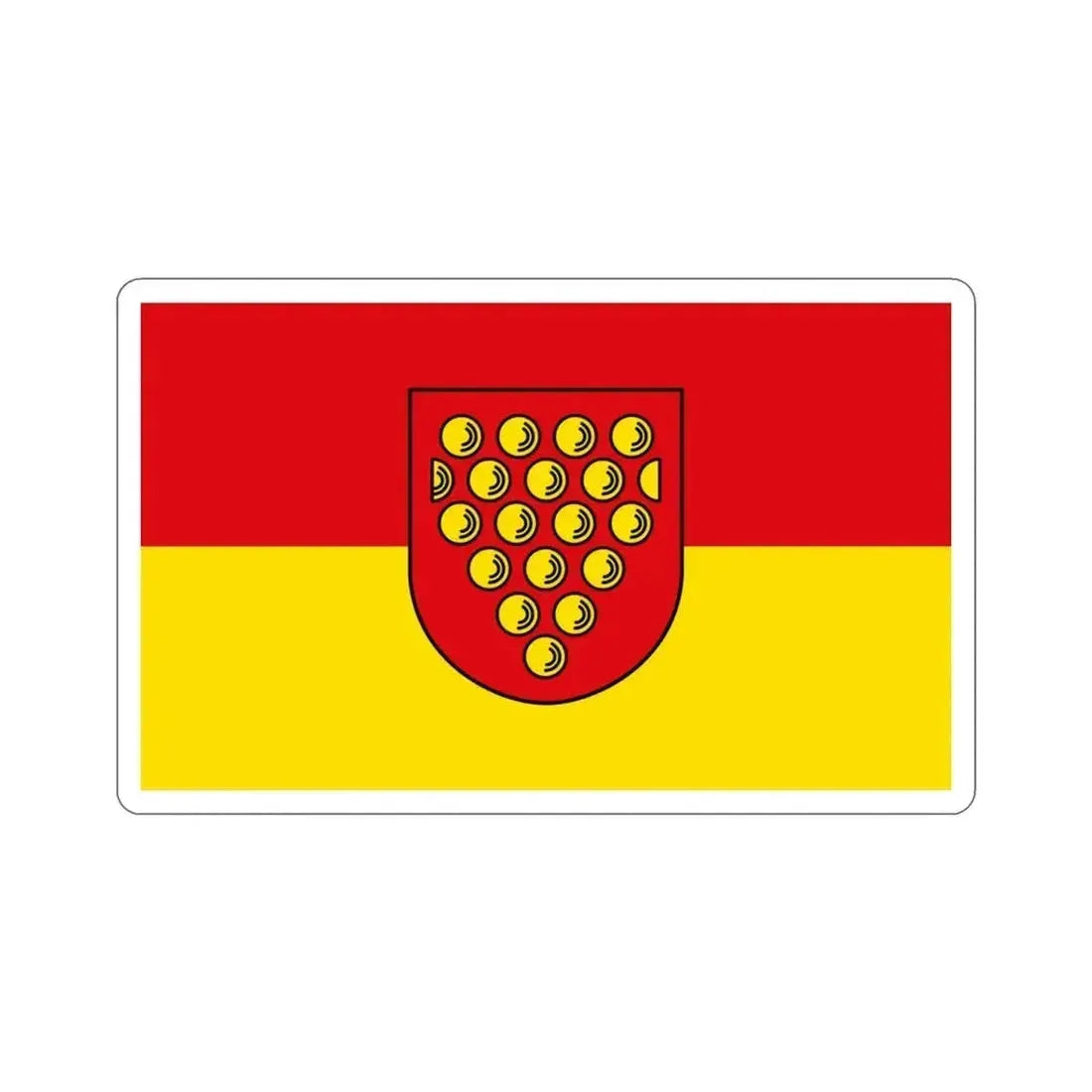 Flag of Bentheim Germany STICKER Vinyl Die-Cut Decal 3 Inch - The Sticker Space