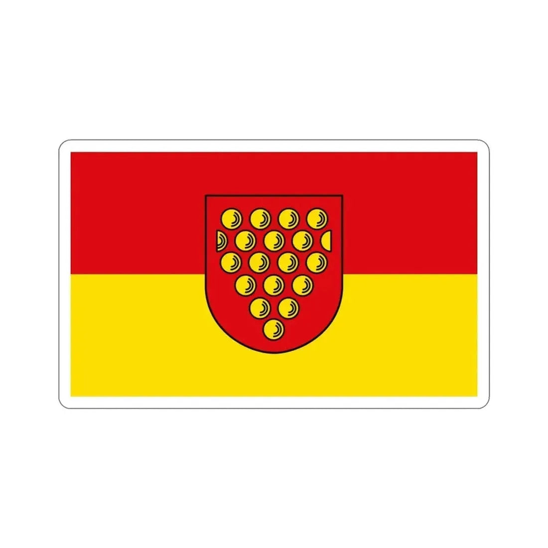 Flag of Bentheim Germany STICKER Vinyl Die-Cut Decal 3 Inch - The Sticker Space