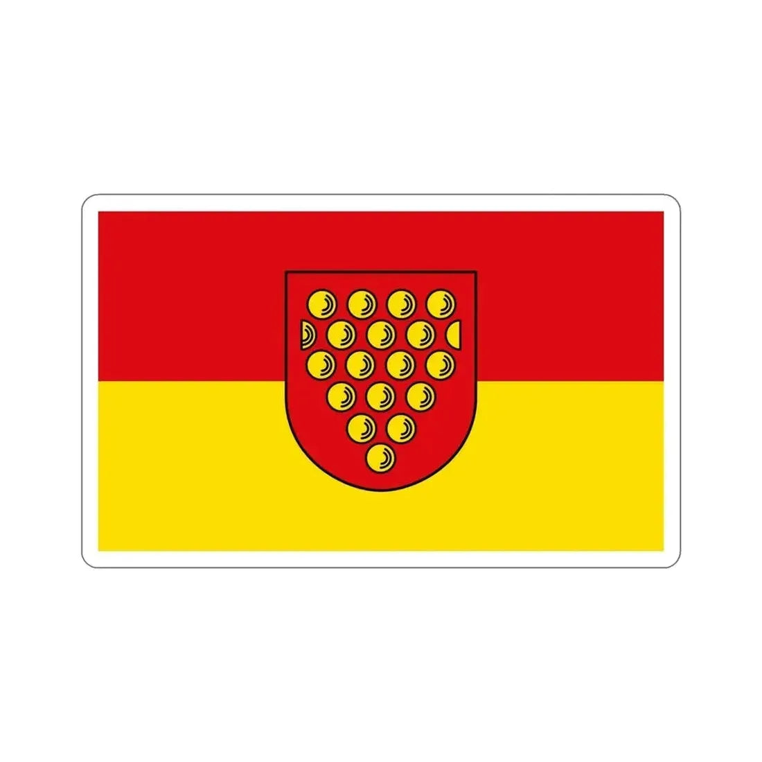 Flag of Bentheim Germany STICKER Vinyl Die-Cut Decal 4 Inch - The Sticker Space