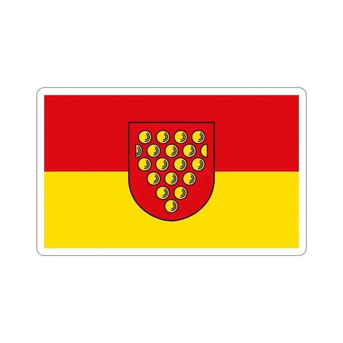 Flag of Bentheim Germany STICKER Vinyl Die-Cut Decal 5 Inch - The Sticker Space