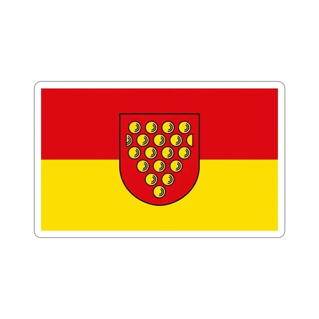 Flag of Bentheim Germany STICKER Vinyl Die-Cut Decal 5 Inch - The Sticker Space