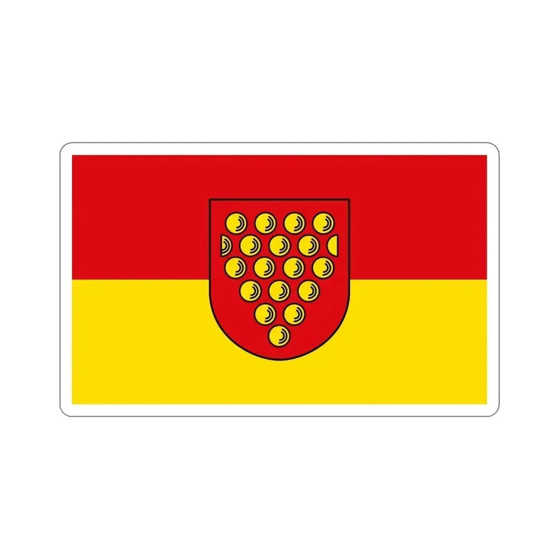 Flag of Bentheim Germany STICKER Vinyl Die-Cut Decal 6 Inch - The Sticker Space