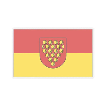 Flag of Bentheim Germany - STICKER Vinyl Kiss-Cut Decal 2 Inch Transparent - The Sticker Space