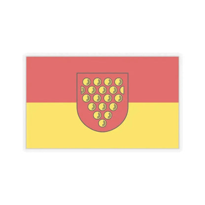 Flag of Bentheim Germany - STICKER Vinyl Kiss-Cut Decal 3 Inch Transparent - The Sticker Space