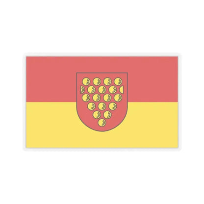 Flag of Bentheim Germany - STICKER Vinyl Kiss-Cut Decal 4 Inch Transparent - The Sticker Space