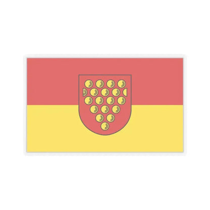 Flag of Bentheim Germany - STICKER Vinyl Kiss-Cut Decal 6 Inch Transparent - The Sticker Space