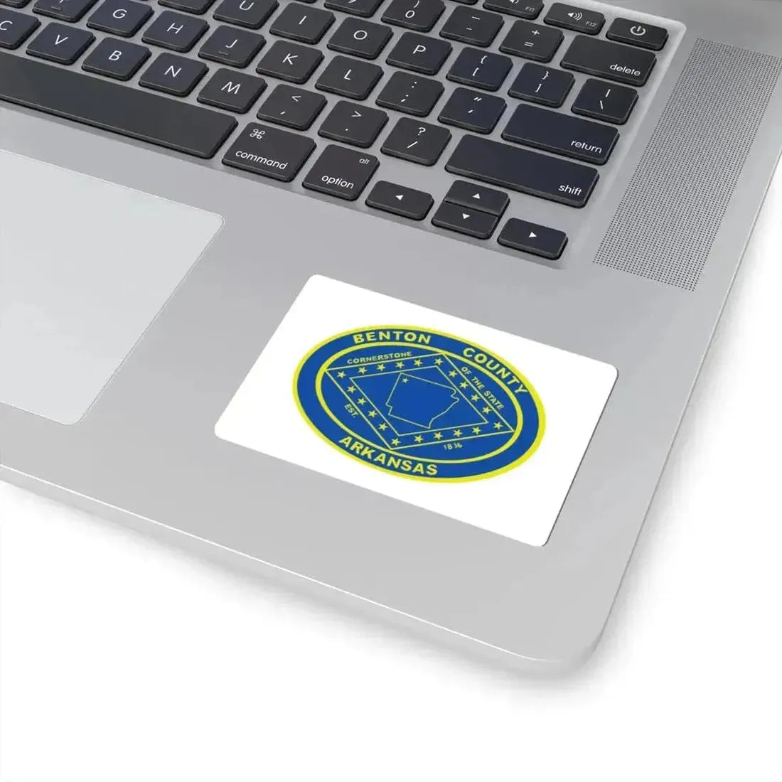 Flag of Benton County Arkansas (United States) STICKER Vinyl Kiss-Cut Decal - The Sticker Space