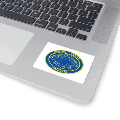 Flag of Benton County Arkansas (United States) STICKER Vinyl Kiss-Cut Decal - The Sticker Space