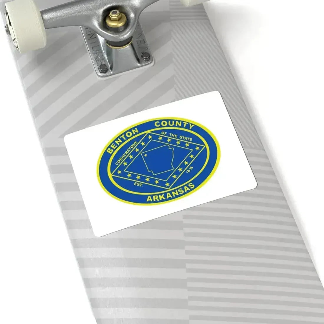 Flag of Benton County Arkansas (United States) STICKER Vinyl Kiss-Cut Decal - The Sticker Space