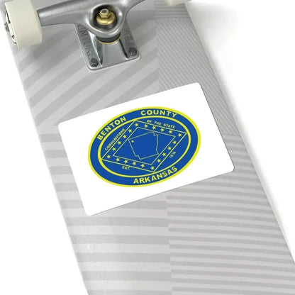 Flag of Benton County Arkansas (United States) STICKER Vinyl Kiss-Cut Decal - The Sticker Space