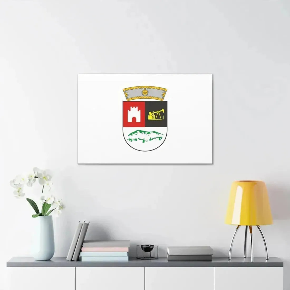 Flag of Berat Albania - Canvas Wall Art - The Sticker Space