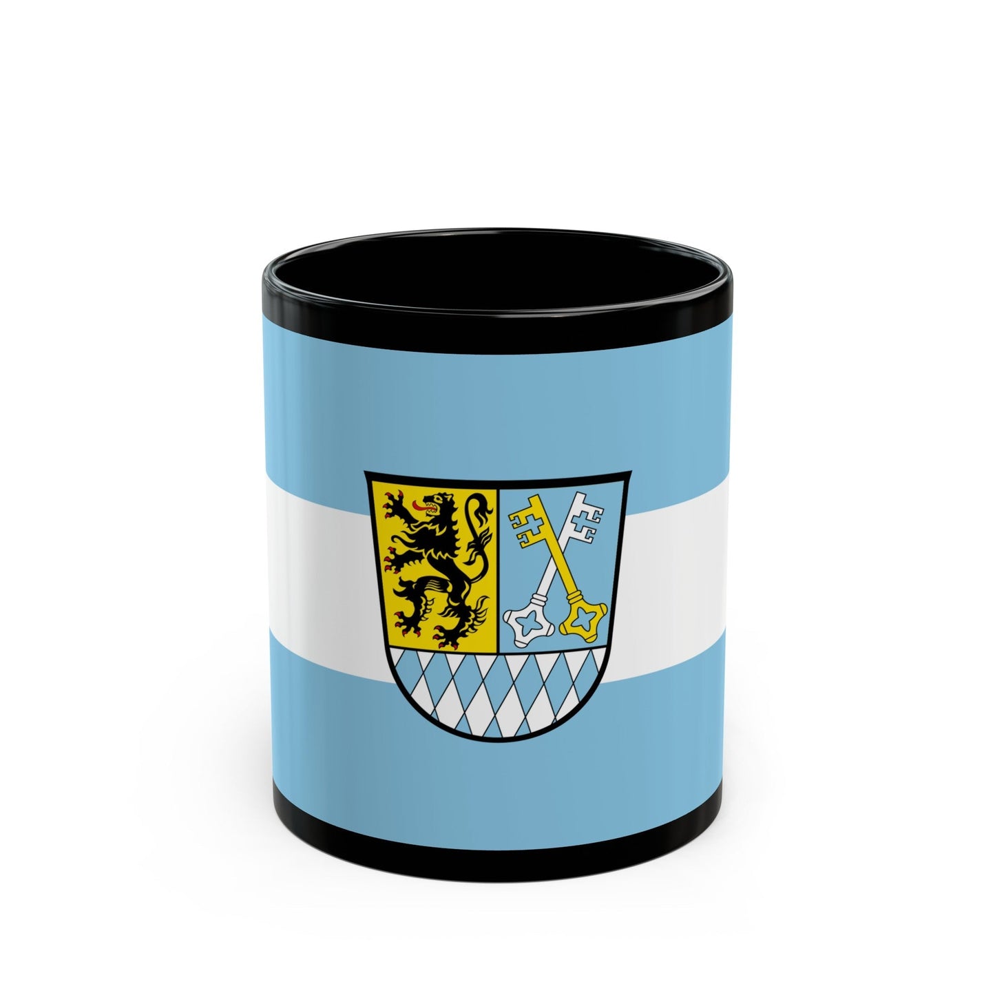 Flag of Berchtesgadener Land Germany - Black Coffee Mug-11oz-The Sticker Space