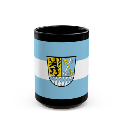 Flag of Berchtesgadener Land Germany - Black Coffee Mug-15oz-The Sticker Space