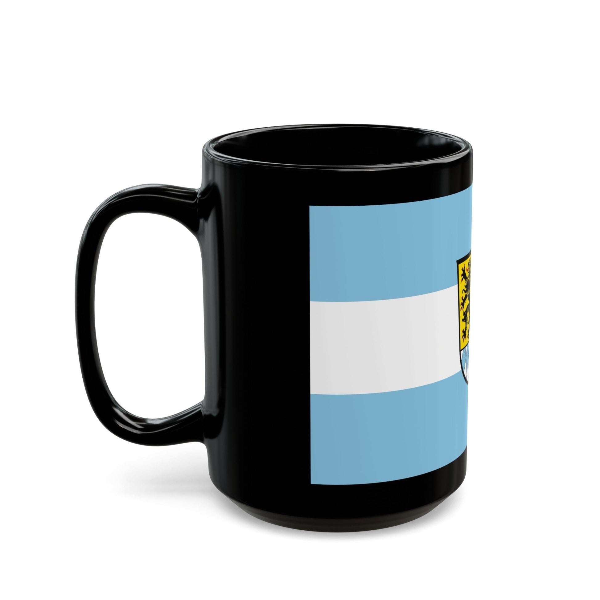 Flag of Berchtesgadener Land Germany - Black Coffee Mug-The Sticker Space