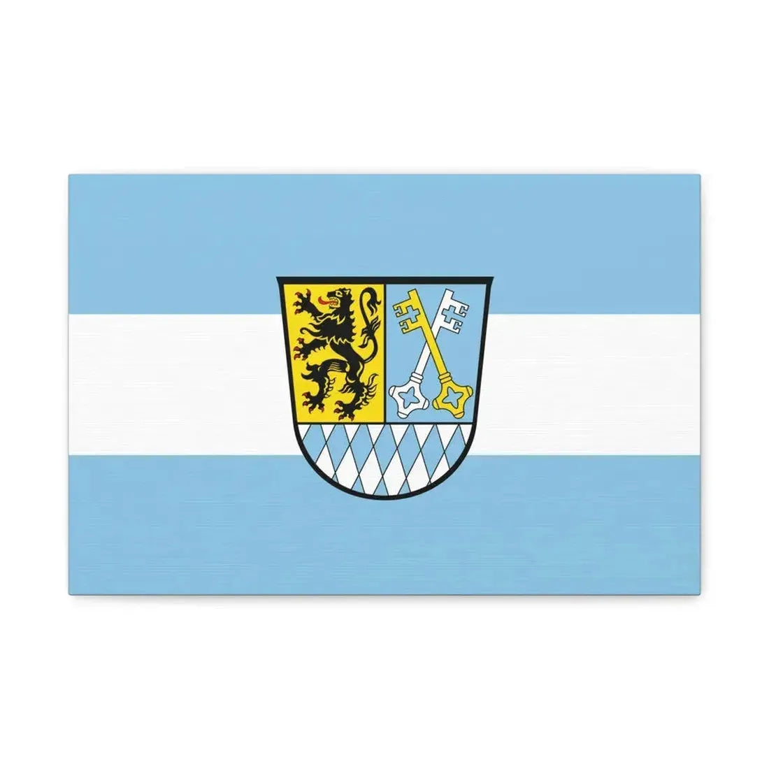 Flag of Berchtesgadener Land Germany - Canvas Wall Art 18″ x 12″ 1.25" - The Sticker Space