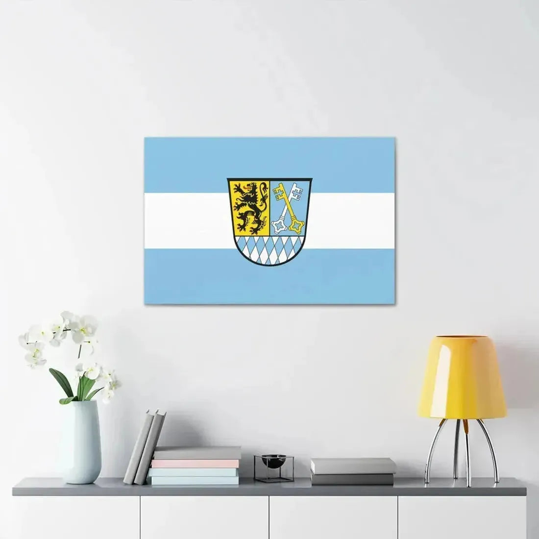 Flag of Berchtesgadener Land Germany - Canvas Wall Art - The Sticker Space