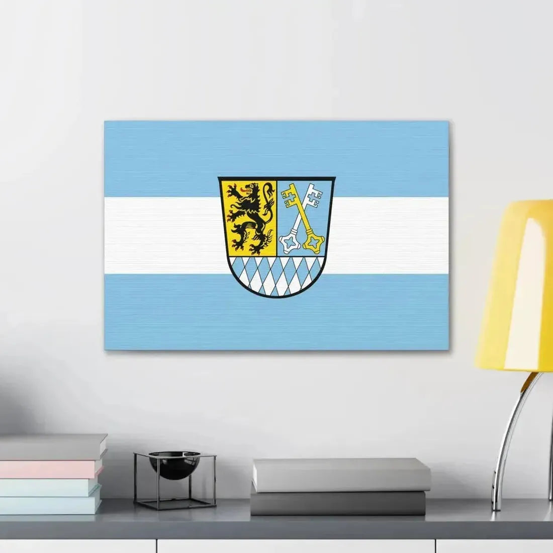Flag of Berchtesgadener Land Germany - Canvas Wall Art - The Sticker Space