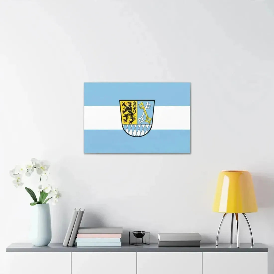 Flag of Berchtesgadener Land Germany - Canvas Wall Art - The Sticker Space