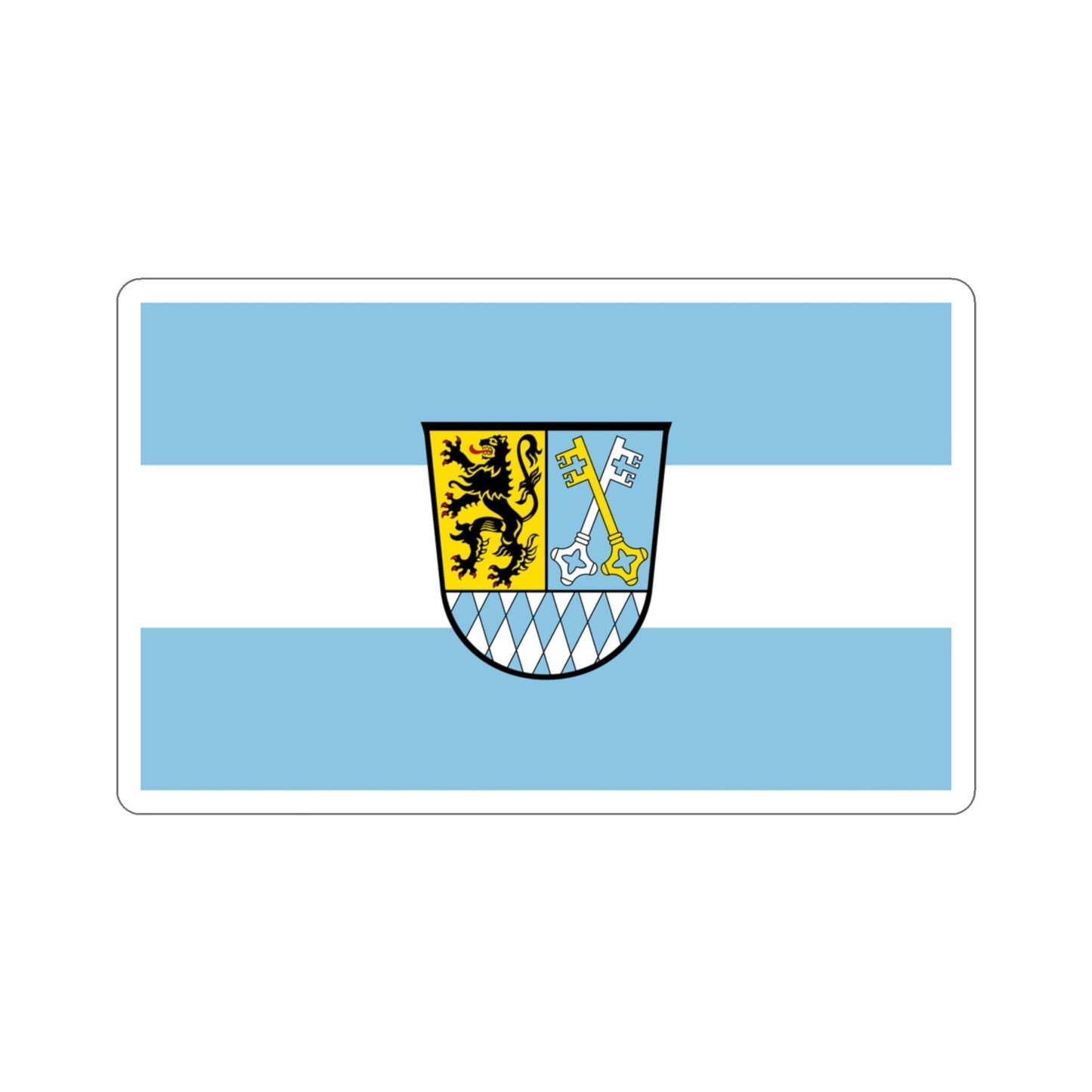 Flag of Berchtesgadener Land Germany STICKER Vinyl Die-Cut Decal-3 Inch-The Sticker Space