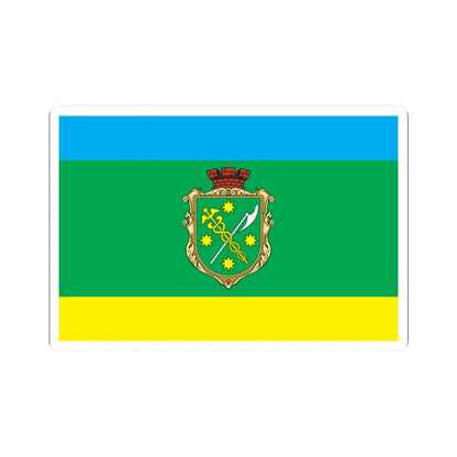 Flag of Berdychiv (Ukraine) STICKER Vinyl Kiss-Cut Decal 2 Inch White - The Sticker Space