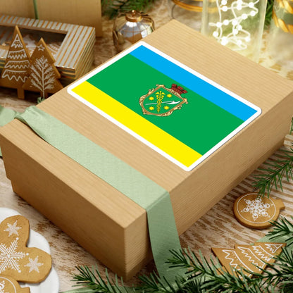 Flag of Berdychiv (Ukraine) STICKER Vinyl Kiss-Cut Decal - The Sticker Space