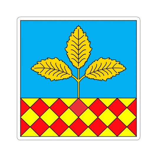 Flag of Berestechko (Ukraine) STICKER Vinyl Kiss-Cut Decal 2 Inch White - The Sticker Space