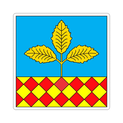 Flag of Berestechko (Ukraine) STICKER Vinyl Kiss-Cut Decal 3 Inch White - The Sticker Space