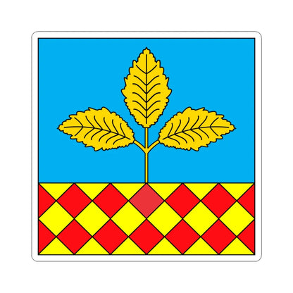 Flag of Berestechko (Ukraine) STICKER Vinyl Kiss-Cut Decal 6 Inch White - The Sticker Space