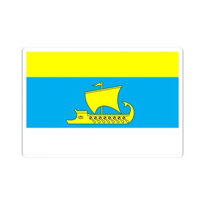 Flag of Berezanka raion (Ukraine) STICKER Vinyl Kiss-Cut Decal 3 Inch White - The Sticker Space