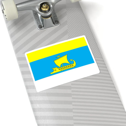 Flag of Berezanka raion (Ukraine) STICKER Vinyl Kiss-Cut Decal - The Sticker Space