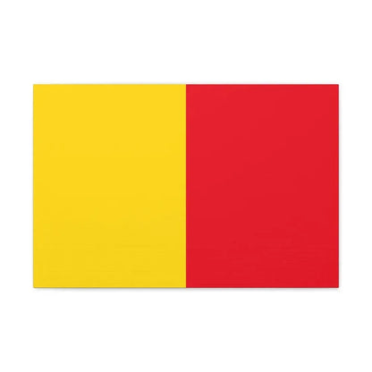 Flag of Bergamo Italy - Canvas Wall Art 24″ x 16″ 1.25" - The Sticker Space